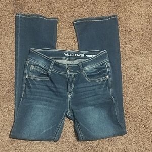 Wallflower Women's Dark Blue Straight Leg Jeans